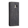 Pouzdro CASEME pro Samsung Galaxy S7 Edge, Leather Wallet Case, černé