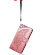 Klopové pouzdro pro Oppo Reno 12 Pro, Butterfly, růžové rose gold