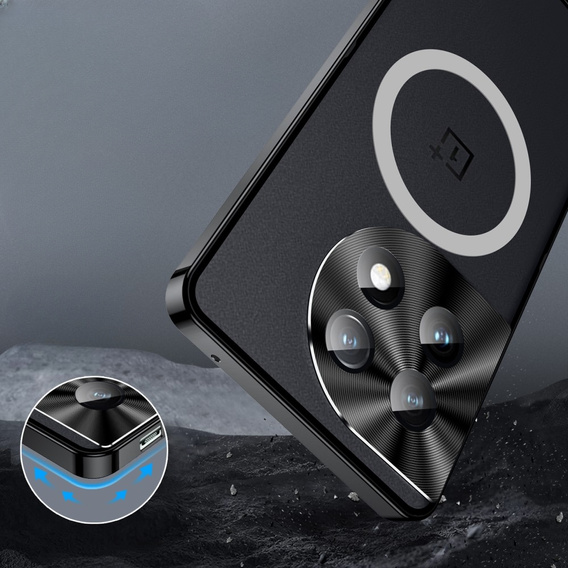 Ochranné pouzdro na fotoaparát pro OnePlus 11 5G, CamShield MagSafe, transparentní / černé