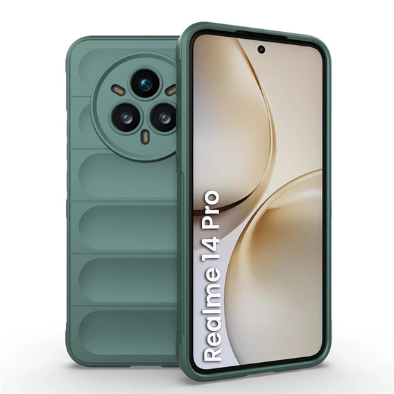 Pouzdro pro Realme 14 Pro 5G, Gaming Shockproof, zelené