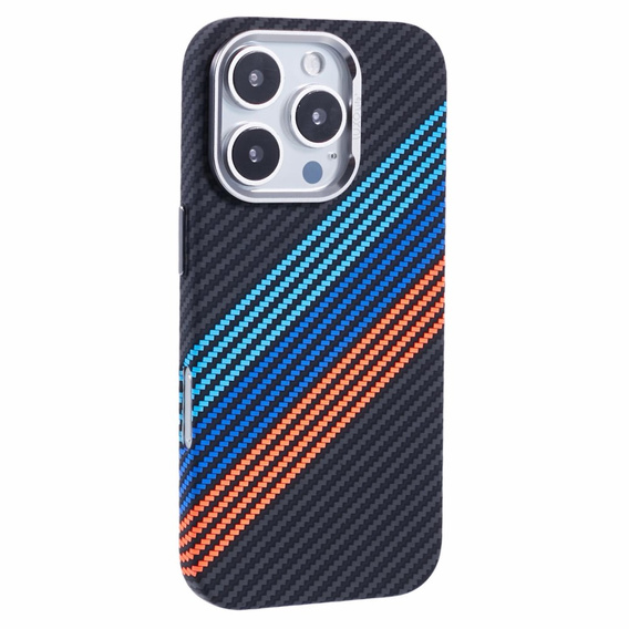 Pouzdro pro iPhone 16 Pro Max, Carbon Fiber MagSafe, námořnicky modré