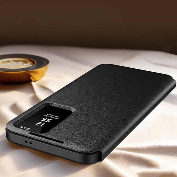 Flipové pouzdro pro Samsung Galaxy A55 5G, Smart View Wallet, černé