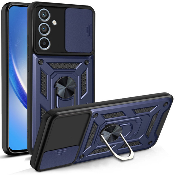Pouzdro pro Samsung Galaxy M34, CamShield Slide, modré