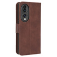 Klopové pouzdro pro Honor 70 5G, Card Slot, hnědé