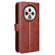 Klopové pouzdro pro Oppo Reno 12FS / 12F, Crazy Horse Wallet, hnědé