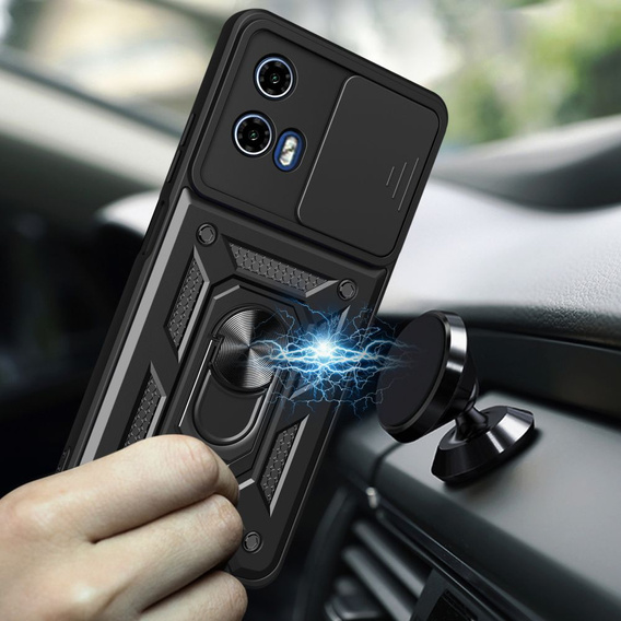 Pouzdro pro Motorola Moto G24 / G24 Power / G04, CamShield Slide, černé