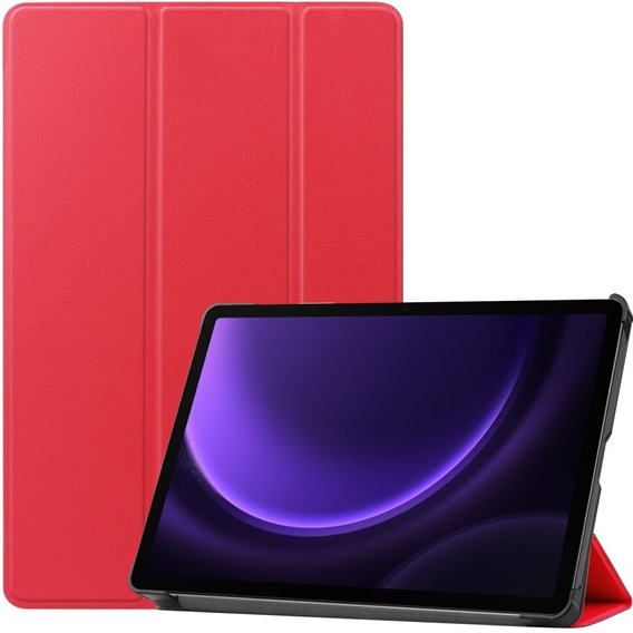 Pouzdro pro Samsung Galaxy Tab S9 FE, trojité, červené