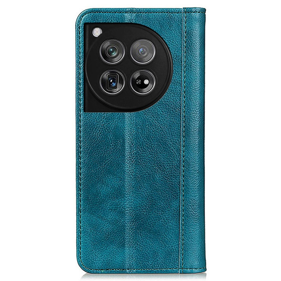 Pouzdro pro OnePlus 12 5G, Wallet Litchi Leather, zelené