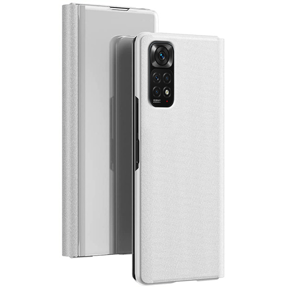 Pouzdro pro Xiaomi Redmi Note 11 / 11S, Clear View, stříbrné