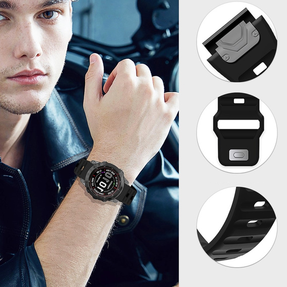 Silikonový řemínek QuickFit pro Garmin Fenix 26mm