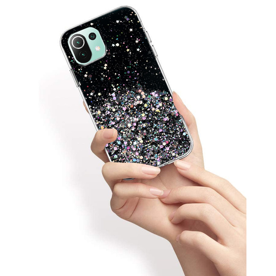 Pouzdro pro Xiaomi Mi 11 Lite / Mi 11 Lite 5G / 11 Lite 5G NE, Glittery, černé