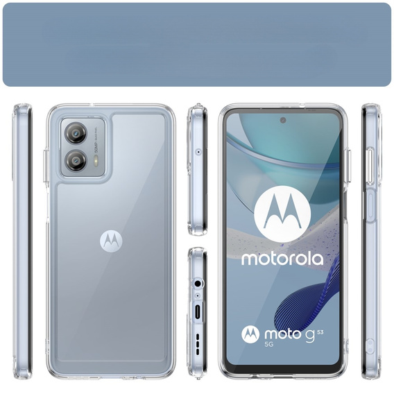 Pouzdro pro Motorola Moto G53 5G, Fusion Hybrid, průhledné