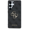 Pouzdro GUESS pro Samsung Galaxy S25 Ultra, 4G Big Metal Logo, černé