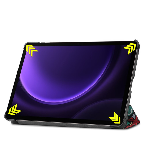 Pouzdro pro Samsung Galaxy Tab S10 Lite / S10 FE / S9 FE, s klopou, graffiti