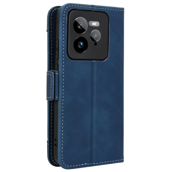 Klopové pouzdro pro Realme GT 7 Pro, Card Slot, námořnicky modré