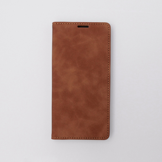 Pouzdro pro Motorola Moto E13 4G, ERBORD Vintage peněženka s klopou, hnědé