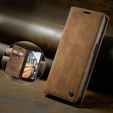 Pouzdro CASEME pro Samsung Galaxy M33 5G, Leather Wallet Case, hnědé