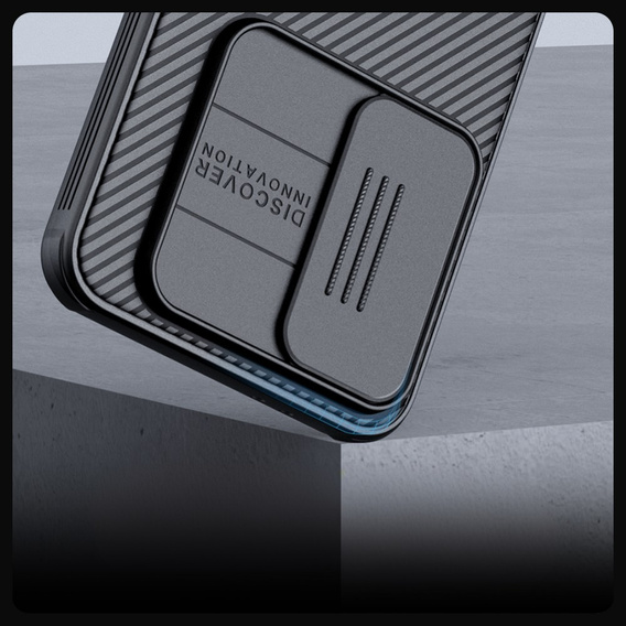 Pouzdro pro Samsung Galaxy S24 FE, obrněné Nillkin, CamShield Pro, černé