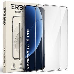 2x tvrzené sklo ERBORD 9H Hard Glass pro Realme GT 8 Pro