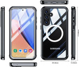 Pouzdro pro Samsung Galaxy S24, Shockproof, s fólií na displej, pro MagSafe, černé