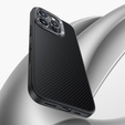 Pouzdro BENKS Kevlar pro iPhone 16 Pro Max, pro MagSafe, Carbon Fiber, černé