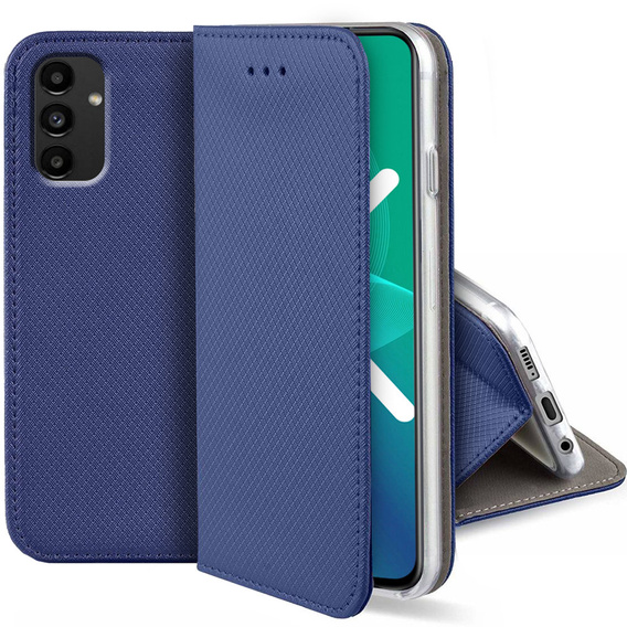Klopové pouzdro pro Samsung Galaxy A04S / A13 5G, Wallet Smart Magnet, modré