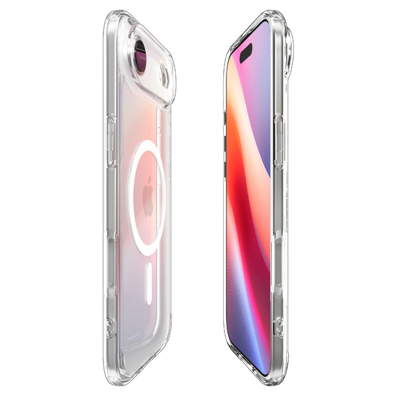 Spigen Ultra Hybrid MagSafe pouzdro pro iPhone Air, čiré/bílé