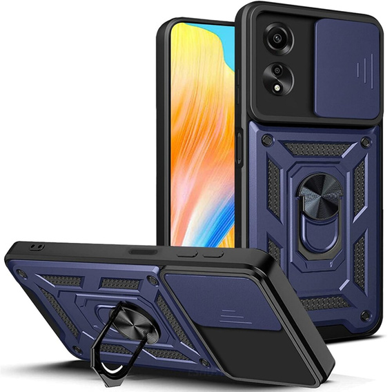 Pouzdro pro Oppo A38 4G / Oppo A18 4G, CamShield Slide, modré