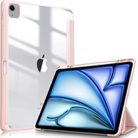 Pouzdro pro Apple iPad Air 11" 6 gen. 2024 (A2902, Smartcase Hybrid, se slotem na stylus, růžové