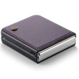 Pouzdro pro Samsung Galaxy Z Flip7 FE / Z Flip6, CASEME Litchi Leather, fialové