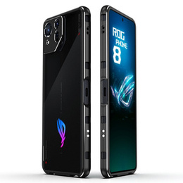 Pouzdro pro ASUS ROG Phone 8 Pro, Armor Bumper, s krytem objektivu, černá / stříbrná