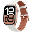 Kožený řemínek pro Apple Watch 1/2/3/4/5/6/7/8/SE/Ultra 42/44/45/49 mm, růžový