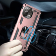 Pancéřové pouzdro pro Xiaomi Mi 11 Lite / Mi 11 Lite 5G / 11 Lite 5G NE, Nox Case Ring, růžové rose gold