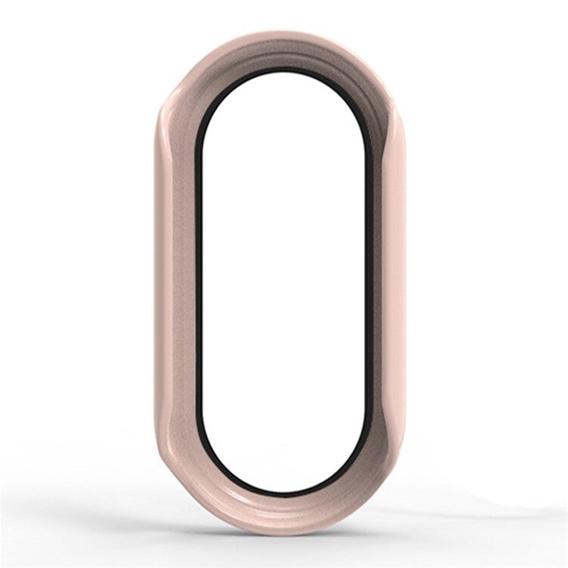 Pouzdro 2v1 + tvrzené sklo pro Xiaomi Smart Band 10 / 9 / 8, růžové