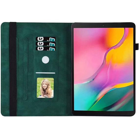 Pouzdro pro Lenovo Tab M9, Wallet Pen Slot, butterflies, hnědé