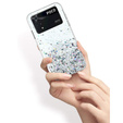 Pouzdro pro Xiaomi Poco M4 Pro 4G, Glittery, stříbrné