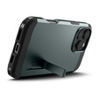 Pouzdro Spigen pro iPhone 16 Pro, Tough Armor Mag MagSafe, zelené + 9H tvrzené sklo