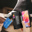Klopové pouzdro pro Samsung Galaxy A56 5G, Wallet Zipper Pocket, černé