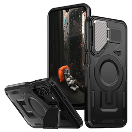 Pouzdro pro Samsung Galaxy A16, Military MagSafe with camera protection, černé