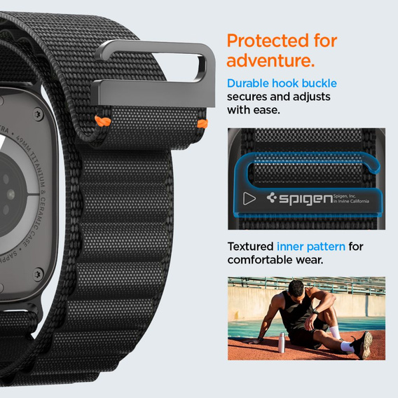 Řemínek Spigen WBF1 Band pro Apple Watch 8/9/10/11/SE/Ultra 1/2 (44/45/46/49 mm)