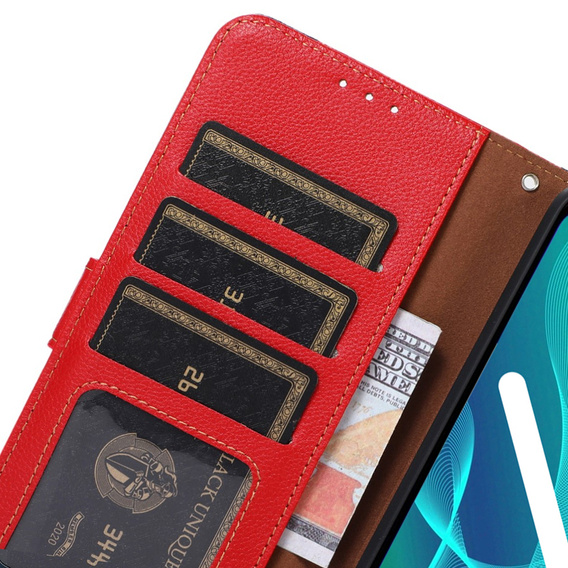 Klopové pouzdro pro OnePlus 11 5G, KHAZNEH RFID, Dual Color, červené