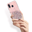 Pouzdro pro Samsung Galaxy A40, Glittery, růžové