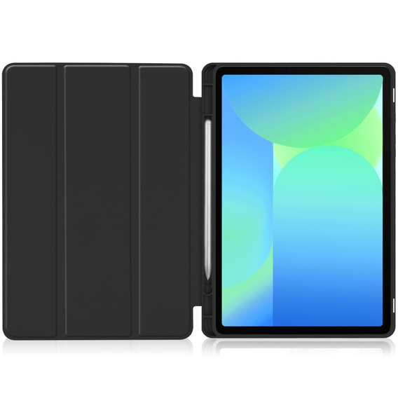 Pouzdro pro Samsung Galaxy Tab S10 FE+ Plus, Smartcase s prostorem pro stylus, černé