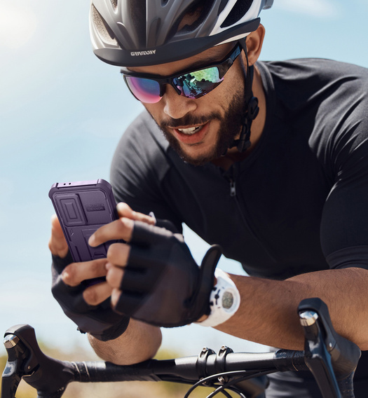 Pancéřové pouzdro pro Samsung Galaxy A36 5G, Dexnor Full Body (Two Frames), fialové