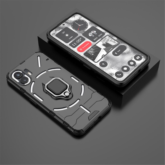 Pouzdro pro Nothing Phone 2, Kickstand Ring, černé