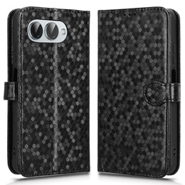 Flipové pouzdro pro T Phone 3 5G, Wallet Rhombus, černé