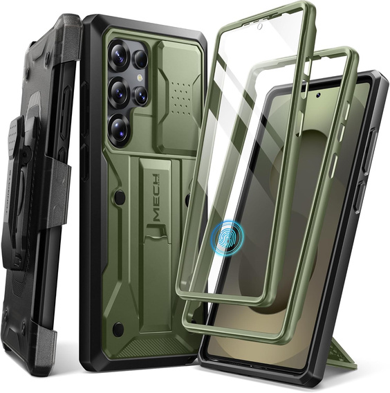 Odolné pouzdro pro Samsung Galaxy S25 Ultra – Tongate MECH Series Clip, černé