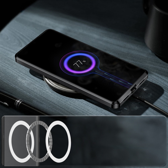 Ochranné pouzdro na fotoaparát pro Samsung Galaxy S24+ Plus, CamShield MagSafe, transparentní / černé