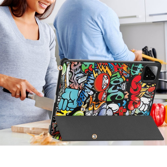 Pouzdro pro Xiaomi Pad 7 / Xiaomi Pad 7 Pro, Smartcase, graffiti
