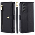 Klopové pouzdro pro Samsung Galaxy A54 5G, Wallet Zipper Pocket, černé